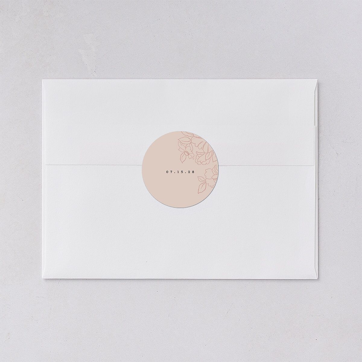 Gilded Florals Wedding Stickers Blossom Circle