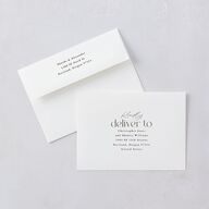 Striking Portrait Wedding Invitations Pure White Signature Blank No Standard