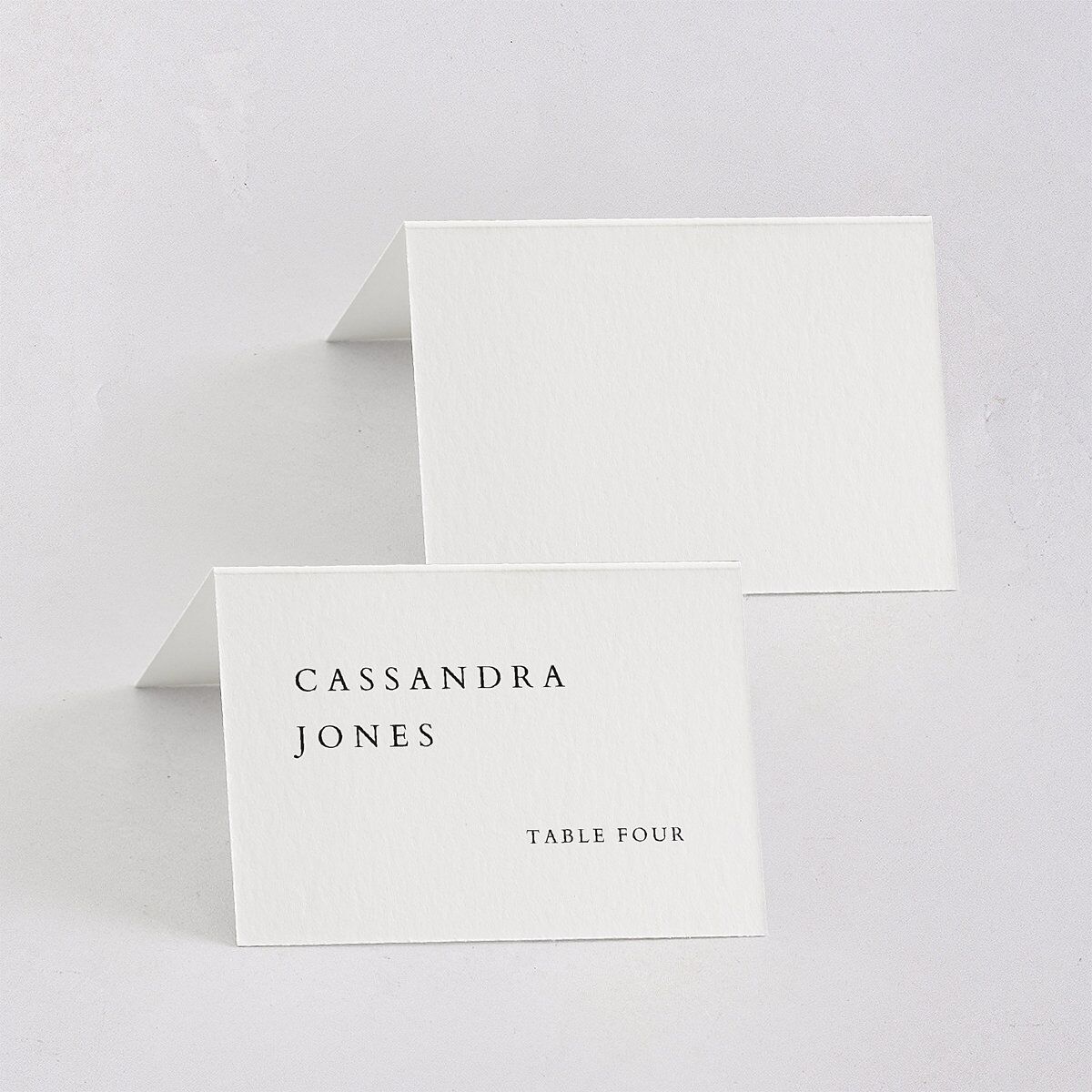 The Union Of Place Cards Pure White Signature