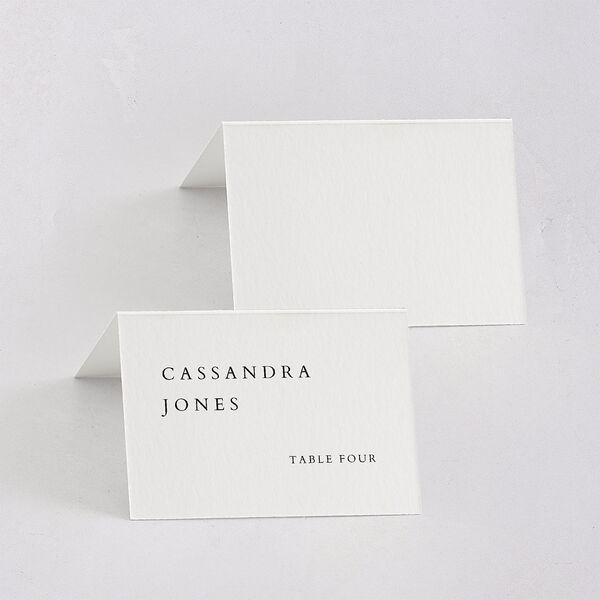 The Union Of Place Cards Pure White Signature