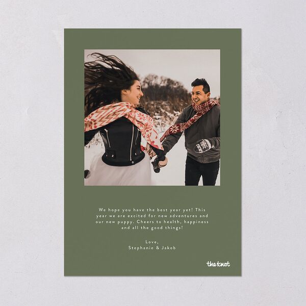 Holiday Sparkles Holiday Cards Gold Dark Camo Signature