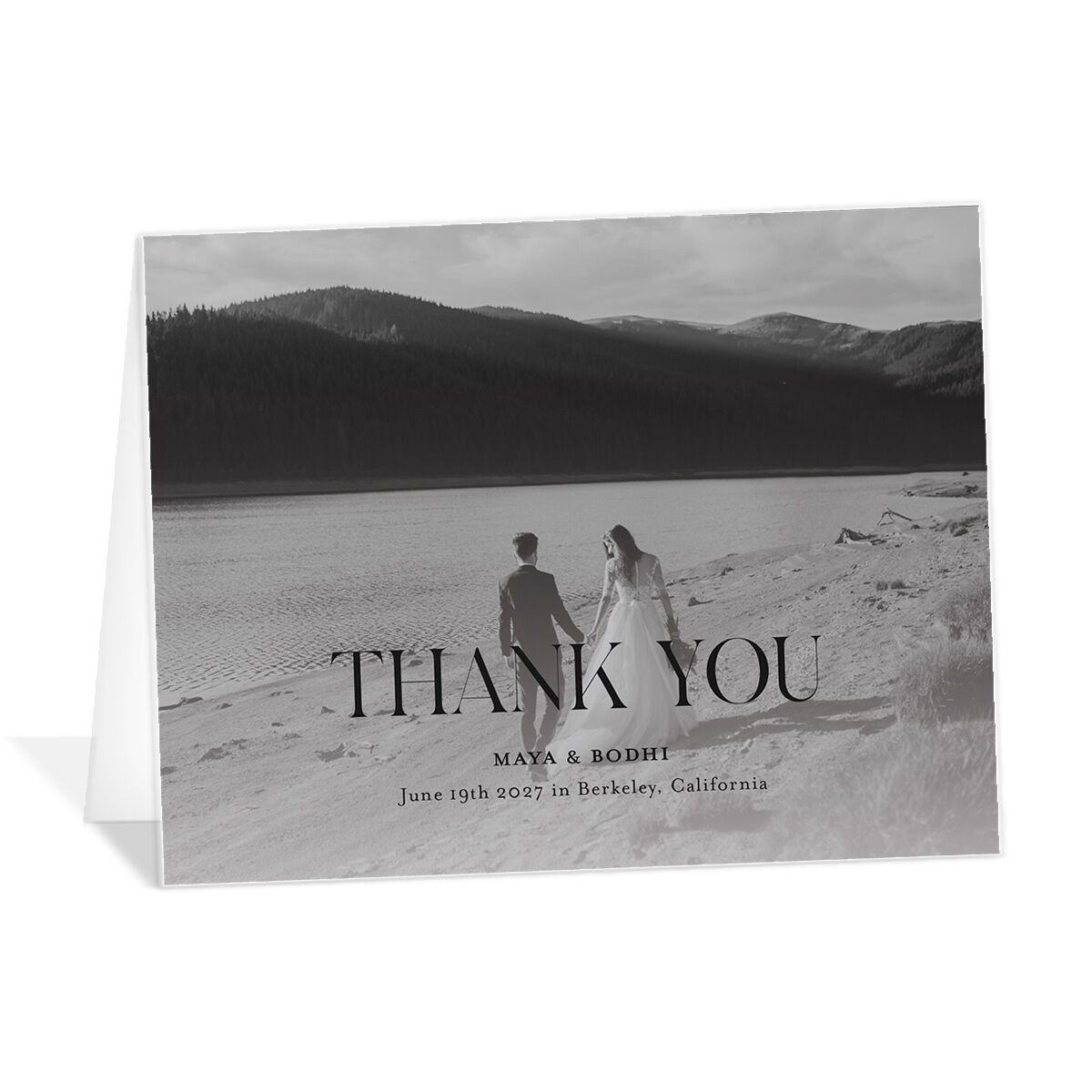 Monogram Portrait Thank You Cards