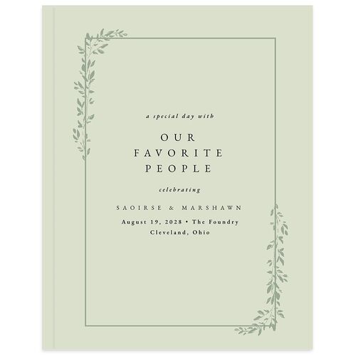 Dainty Frame Guest Books Thyme