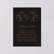 Dark Vintage Fantasy Wedding Enclosure Cards Midnight Signature