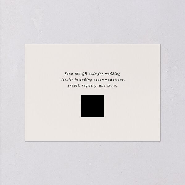 Simple Bohemian Wildflowers Wedding Enclosure Cards Cotton Signature Standard