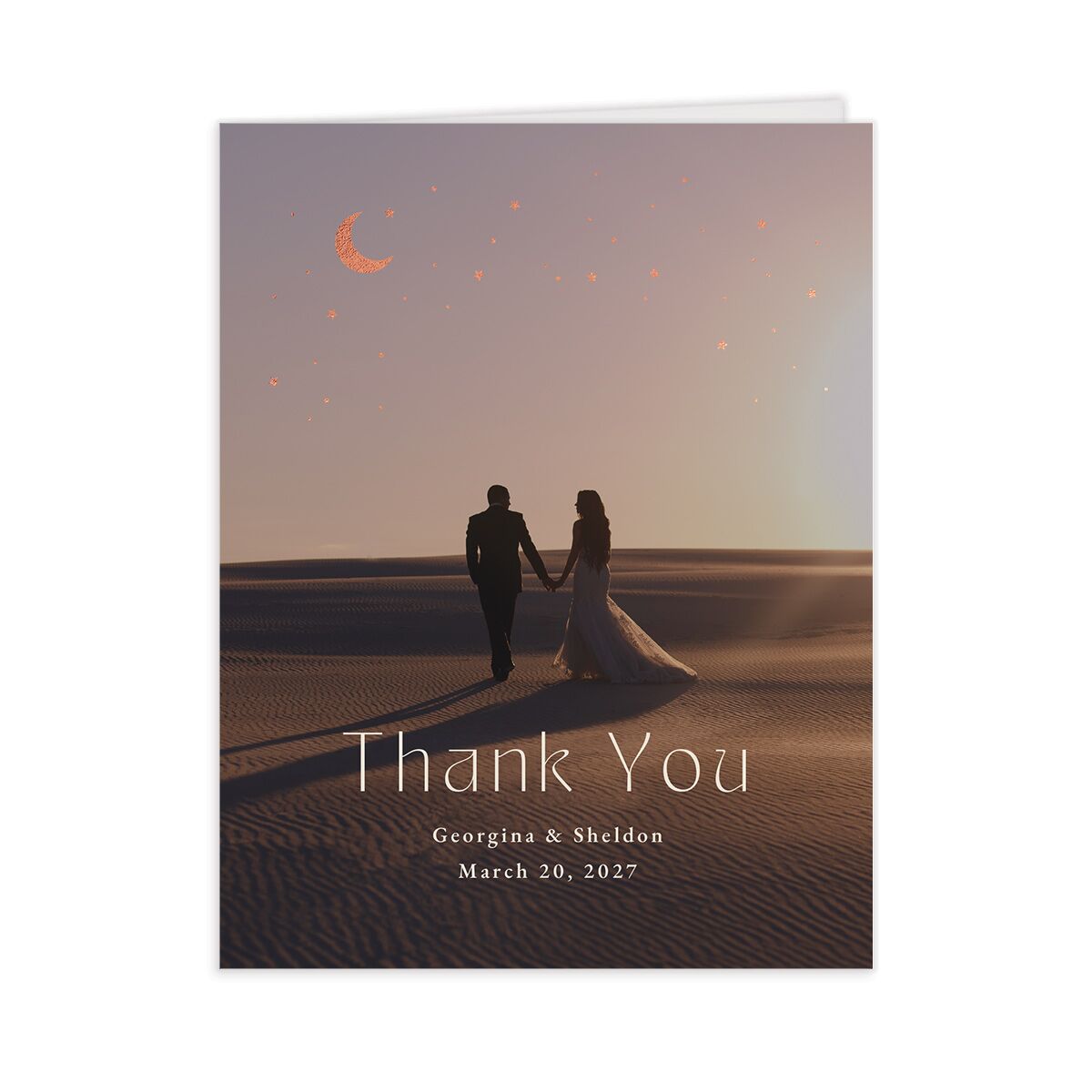Desert Moon Thank You Cards