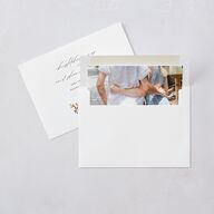 Simple Vine Wedding Invitations Terracotta Signature Blank No Standard