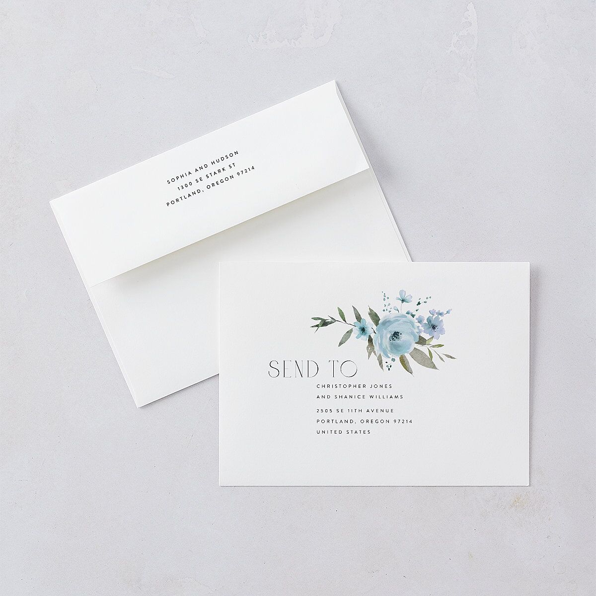 Beloved Union Save The Date Cards Ocean Signature smooth Blank No Standard