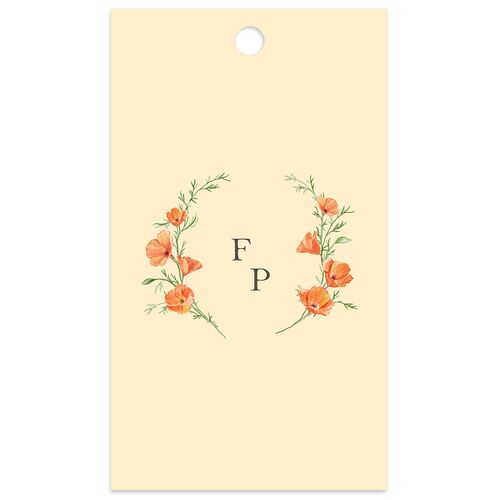 Scenic San Francisco Favor Gift Tags Peach Fuzz Signature