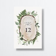 Fairytale Woodgrain Slab Table Numbers Pure White Signature