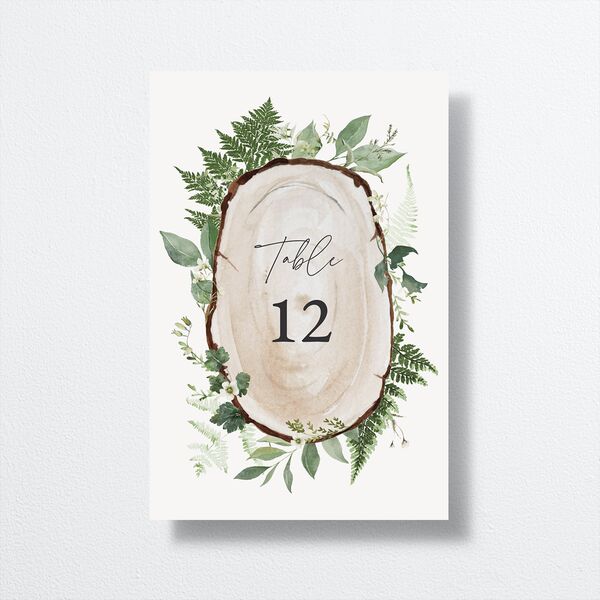 Fairytale Woodgrain Slab Table Numbers Pure White Signature