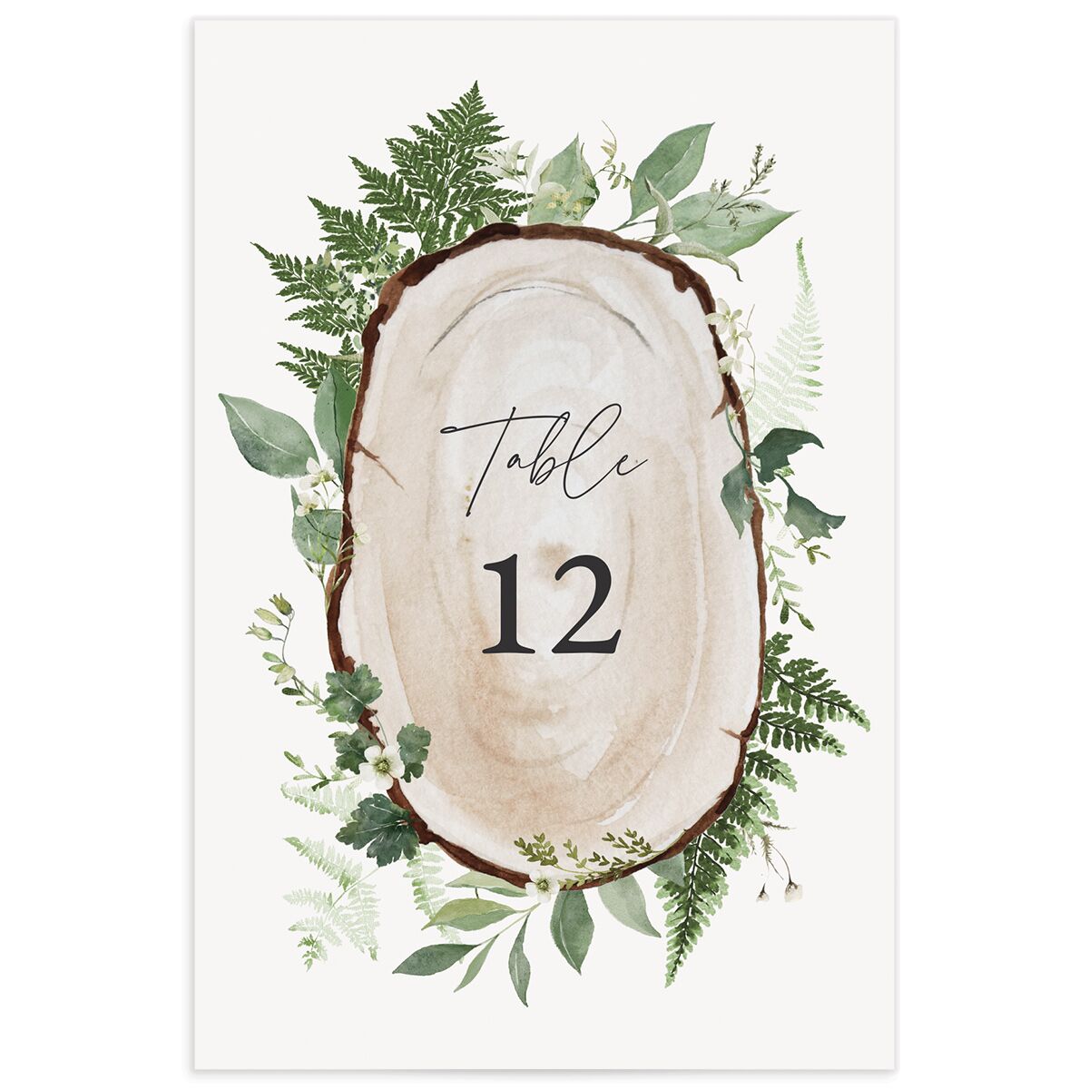Fairytale Woodgrain Slab Table Numbers