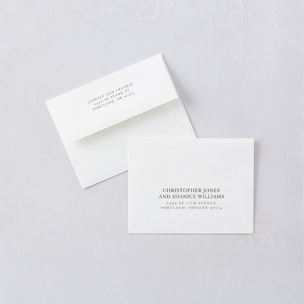 Watercolor Wash Save the Date Magnet Envelopes White Standard Pool Both Recipient and Return Addresses Signature