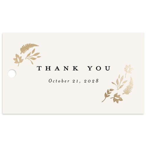 Rustic Kingdom Favor Gift Tags Gold Falcon Signature