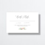 Glamorous Regency Garden All-in-One Wedding Invitations by Bridgerton Sage Signature Light Both Recipient and Return Addresses No