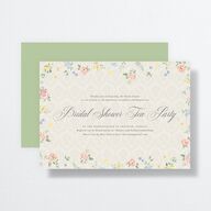 Glamorous Regency Garden Bridal Shower Invitations by Bridgerton Sage Signature