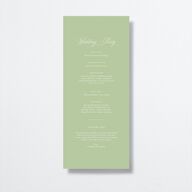 Glamorous Regency Garden Wedding Programs by Bridgerton Sage Signature