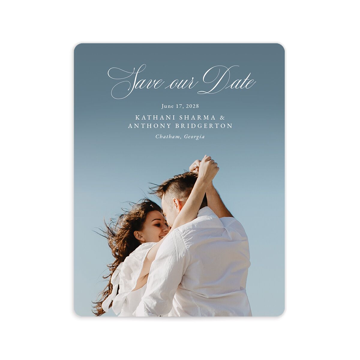 Glamorous Regency Garden Save The Date Magnets by Bridgerton