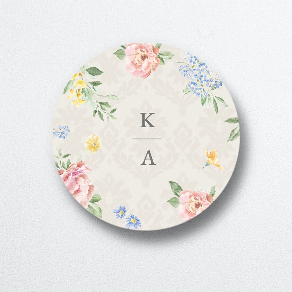 Glamorous Regency Garden Wedding Stickers by Bridgerton Sage
