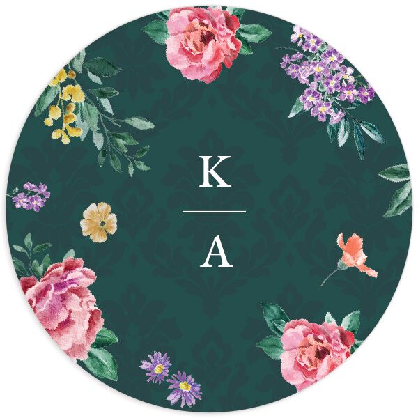 Glamorous Regency Garden Wedding Stickers by Bridgerton
