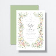 Glamorous Regency Garden Wedding Invitations by Bridgerton Sage Signature No