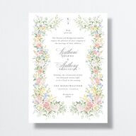 Glamorous Regency Garden Wedding Invitations by Bridgerton Sage Signature No