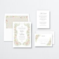 Glamorous Regency Garden Wedding Invitations by Bridgerton Sage Signature No
