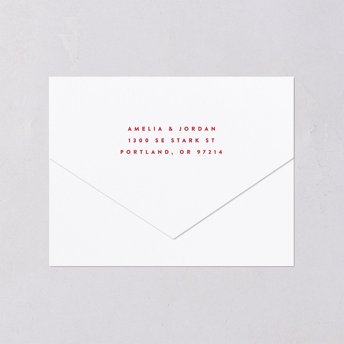 Wedding Of The Century All-in-One Wedding Invitations Rose Pink Signature Light Both Recipient and Return Addresses No