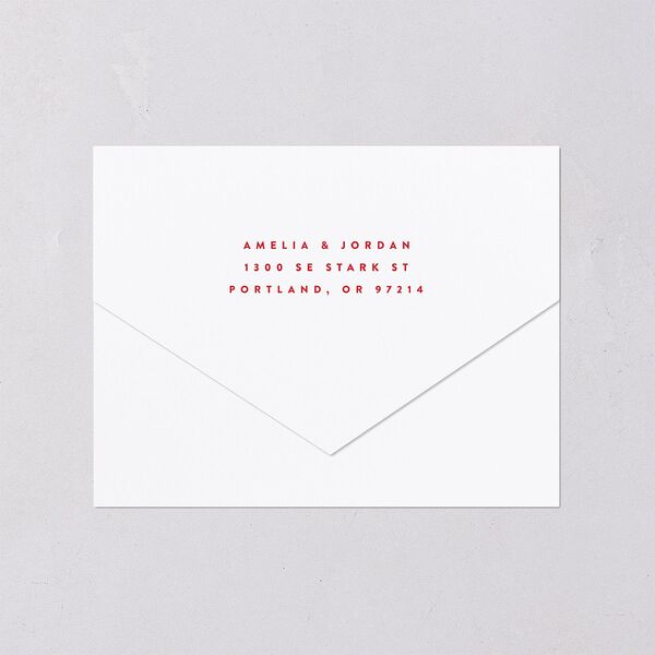 Wedding Of The Century All-in-One Wedding Invitations Rose Pink Signature Light Both Recipient and Return Addresses No
