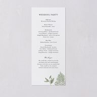Classic Botanical Border Wedding Programs Thyme Signature