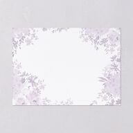 Monochrome Blooms Save the Date Cards Gold Sheer Lilac Signature smooth Blank No