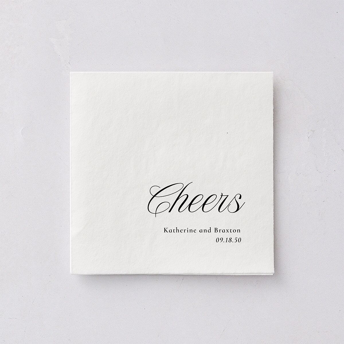 Refined Monogram Engagement Party Cocktail Napkins Midnight Napkin Uncoined