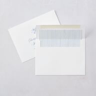 Vintage Florals Bridal Shower Invitations Regency Blue Signature Blank Standard