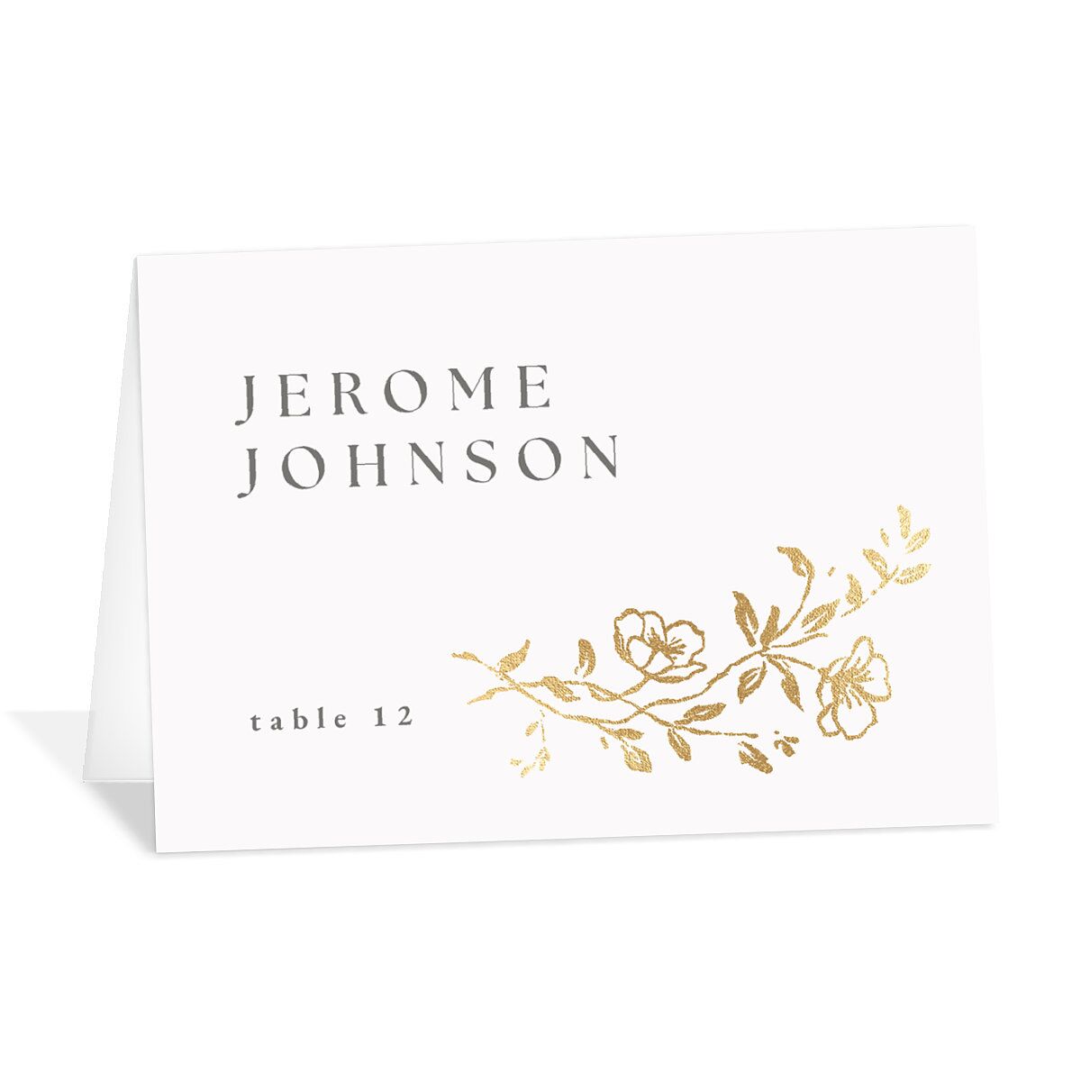 Gilded Branches Place Cards
