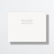 Boston Skyline All-in-One Wedding Invitations Midnight Navy Signature Light Both Recipient and Return Addresses No