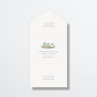 Boston Skyline All-in-One Wedding Invitations Midnight Navy Signature Light Both Recipient and Return Addresses No