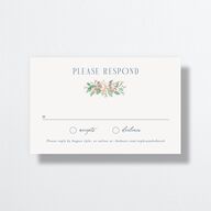 Boston Skyline All-in-One Wedding Invitations Midnight Navy Signature Light Both Recipient and Return Addresses No