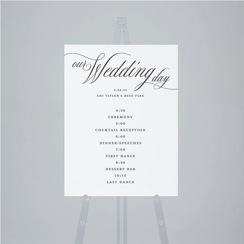 Grand Calligraphy Standard Welcome Sign Medium Medieval Grey Standard Indoor Foam Core M Welcome