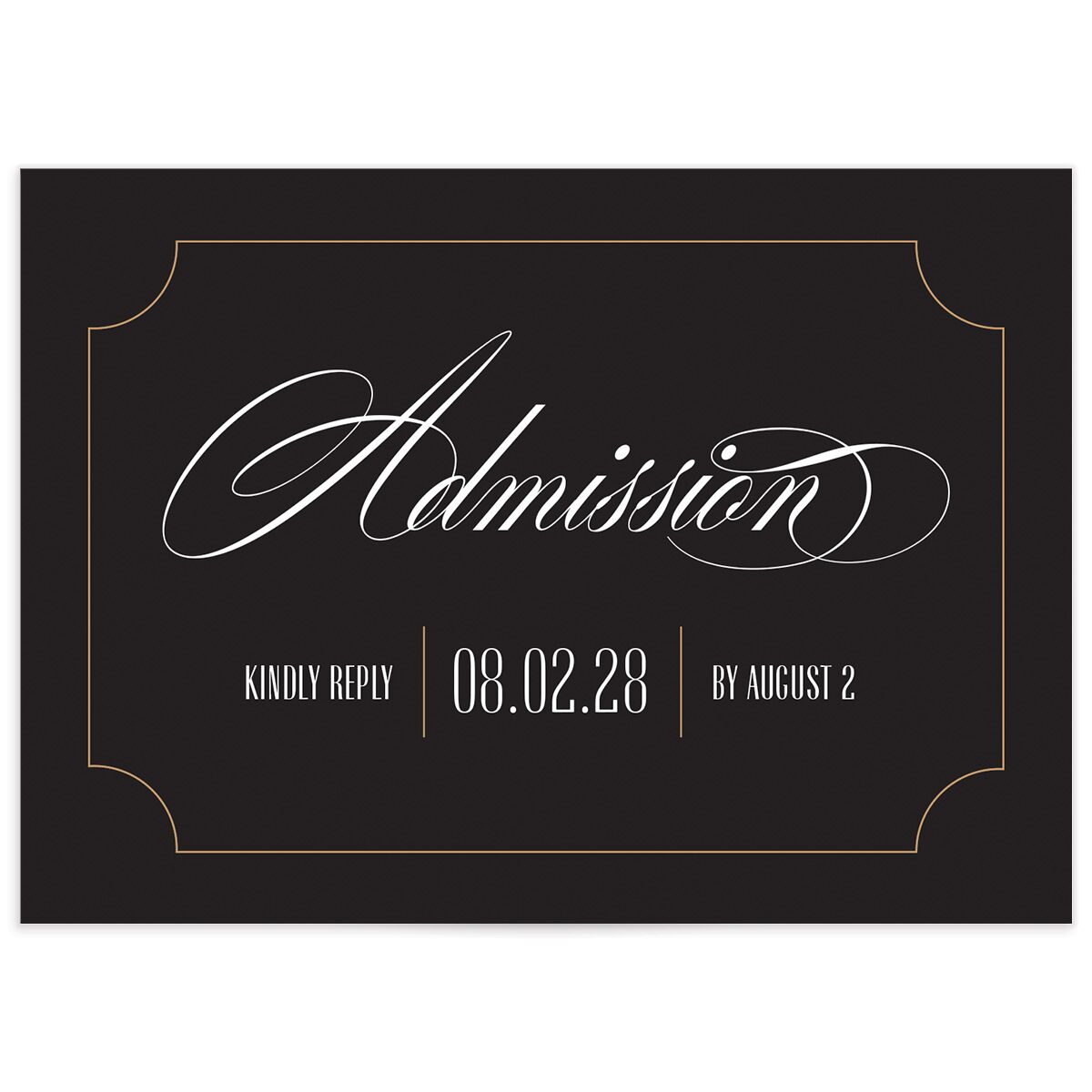 Romantic Movie Poster Wedding Response Cards