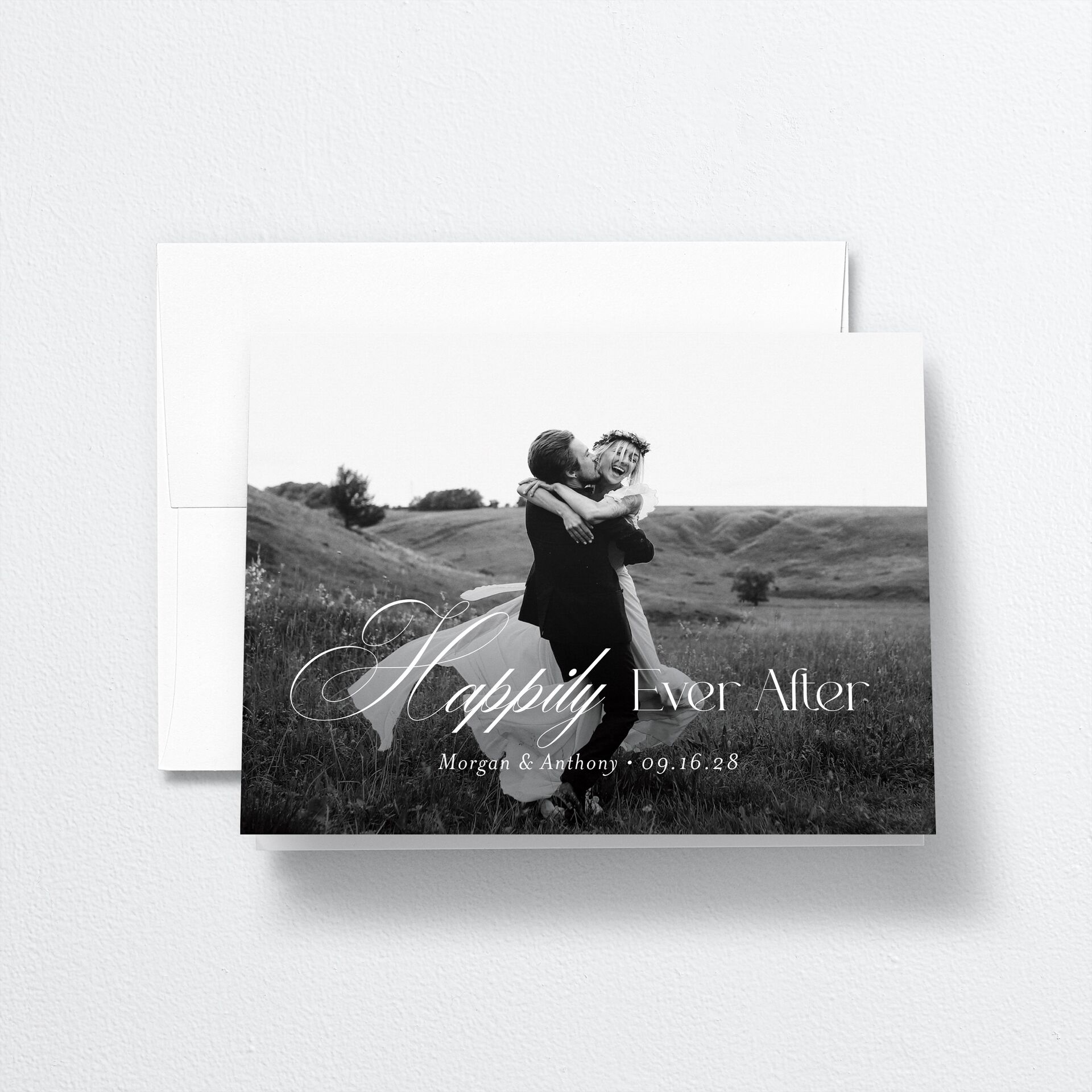 Romantic Movie Poster Thank You Cards — view 1