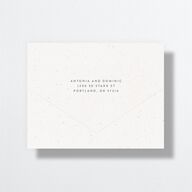 Timeless Passport All-in-One Wedding Invitations Shell Pink Signature Light Both Recipient and Return Addresses No