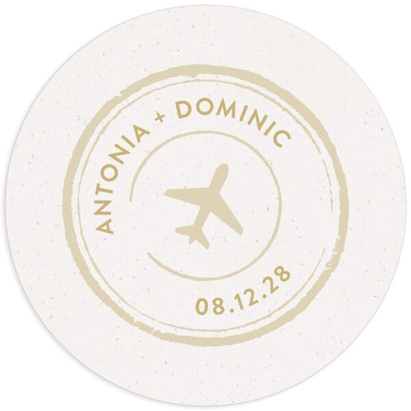 Timeless Passport Wedding Stickers