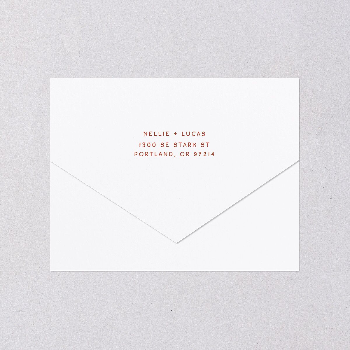 Modern Delicate Bows All-in-One Wedding Invitations Jewel Red Signature Light Both Recipient and Return Addresses No