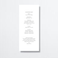 Classically Stated Wedding Programs Pure White Gold Signature