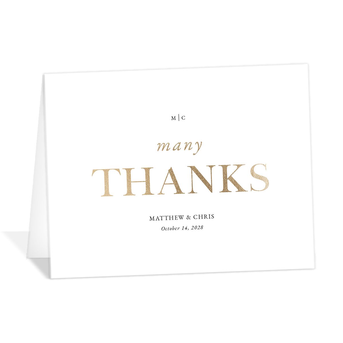 Classically Stated Thank You Cards