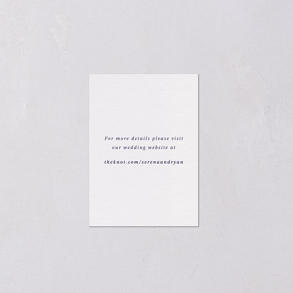 Elegant Garland Crest QR Code RSVP Cards Sapphire Signature Standard