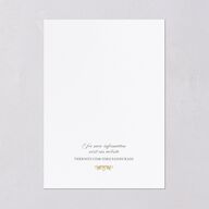 Vintage Regency Monogram Frame Foil Wedding Invitations Pure White Gold Signature Blank Standard No
