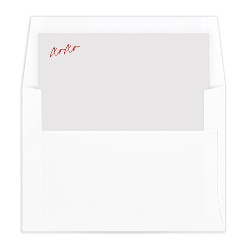 Contrast Type Envelope Liners Jewel Red Standard