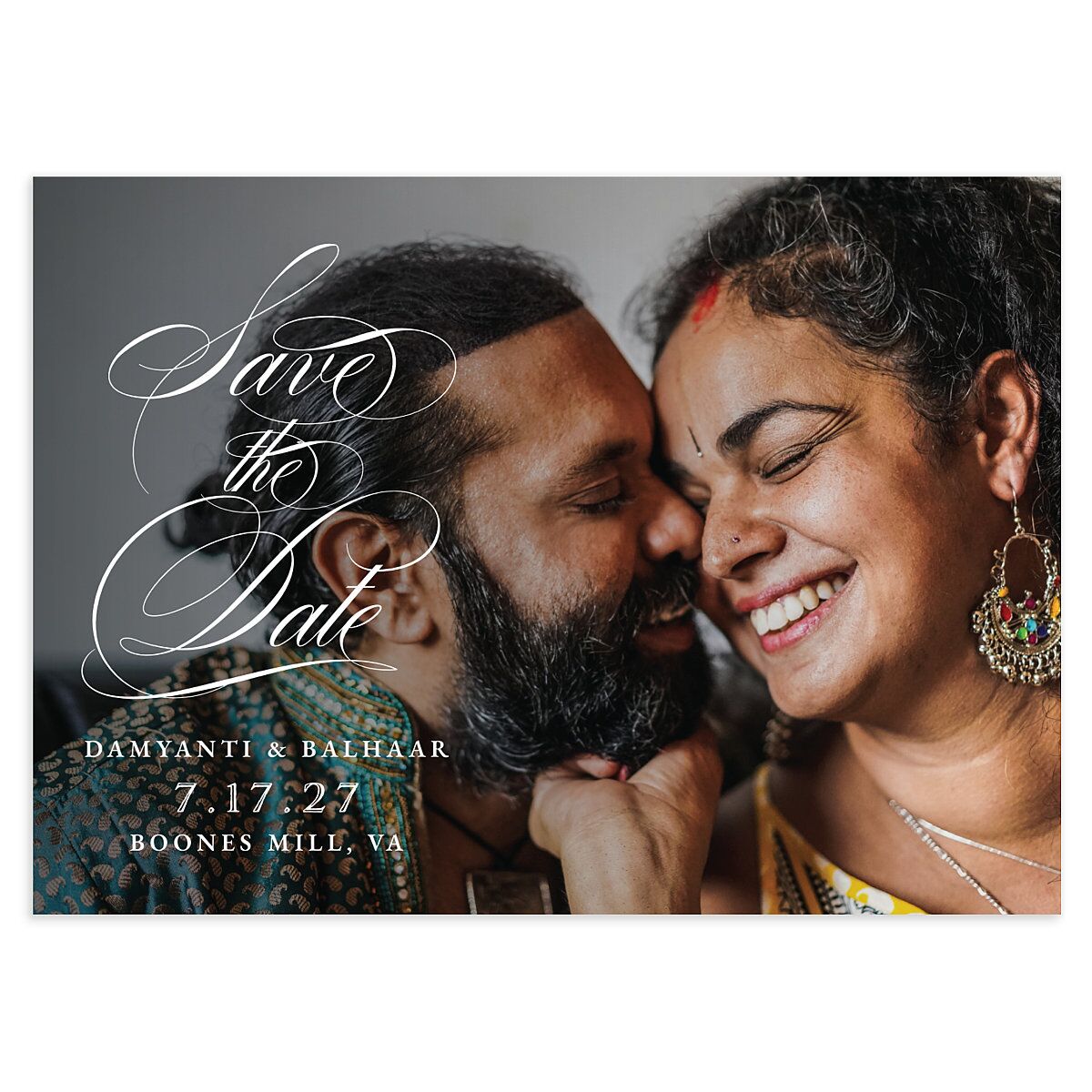Vintage Flourish Save The Date Cards