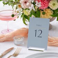 On This Day Table Numbers Gold Midnight Navy Signature